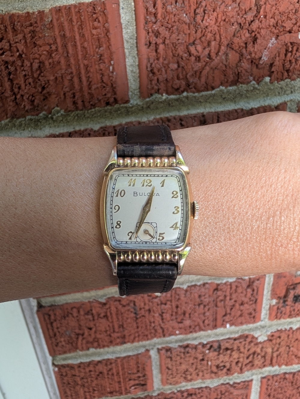 Vintage 1948 Bulova 10K Rose Gold Filled Watch Works Great!! Newly Serviced - Picture 14 of 14
